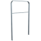 Lean-on hoop made of flat steel | 50 x 12 mm | in bent design | with cross bar | total width: 750 mm | hot-dip galvanized